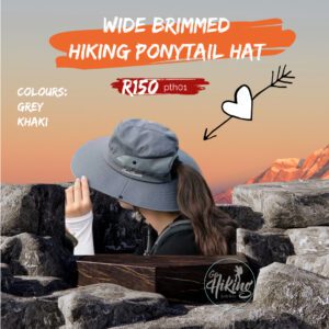 ponytail hiking hat